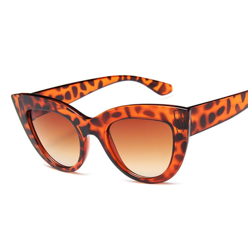 Cat Eye Frame Style Sunglasses Leopard