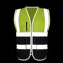 Load image into Gallery viewer, High Visibility Vest Yellow and Black Night Illustration
