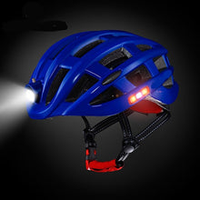 Load image into Gallery viewer, Helmet with LED Lights On All Sides  Blue
