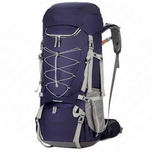 Load image into Gallery viewer, Purple 75L Ergonomic Hiking Backpack

