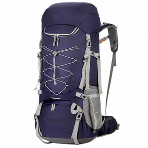 Purple 75L Ergonomic Hiking Backpack