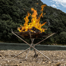 Load image into Gallery viewer, photo of fire burn pit with flames
