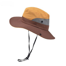 Load image into Gallery viewer, Orange wide brim sun hat
