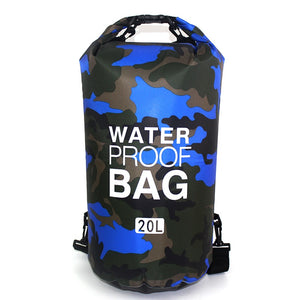 20L Outdoor Waterproof Folding Mesh Cloth Dry Bag With D Buckle
