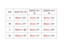 Load image into Gallery viewer, Size Chart for Round Neck T Shirt Pocket Dress
