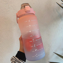 Load image into Gallery viewer, Gradient pink to blue 2L Travel Water Bottle
