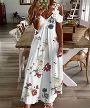 Load image into Gallery viewer, Women Casual Bare Shoulder Maxi Dress 6 Floral Styles 6 Sizes
