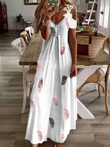 Women Casual Bare Shoulder Maxi Dress 6 Floral Styles 6 Sizes