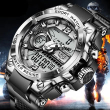 Load image into Gallery viewer, LIGE Mens Sports Watch 50M Analog/Digital Luminescent Stop Watch/Alarm
