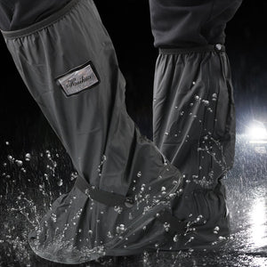 Side View Waterproof Shoe Covers Anti-Skid Soles