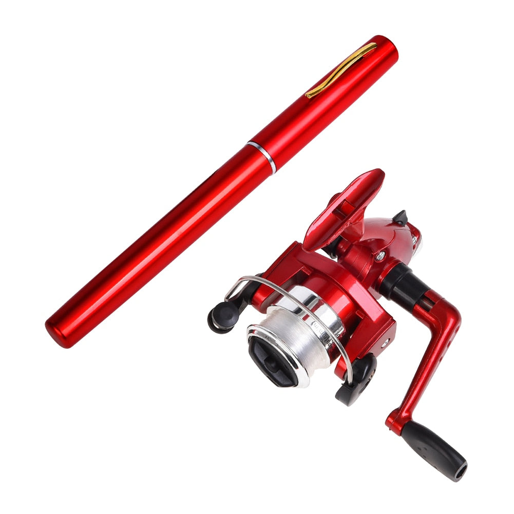 MiniTelescopic Rod and Spinning Reel red