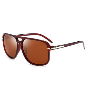 Brown Retro Polarized Sunglasses