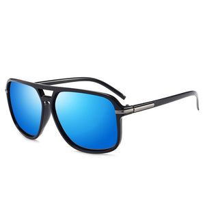Blue Retro Polarized Sunglasses