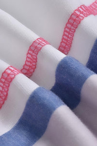 Closeup view of fabric in Multicolor T-Shirt Sleeve