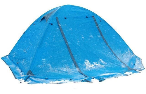 Blue Double Layer Waterproof 3 Person Tent