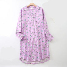 Load image into Gallery viewer, Purple Cake Womens Casual Long Sleeve Nightshirt
