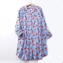 Load image into Gallery viewer, Red Bird Womens Casual Long Sleeve Nightshirt
