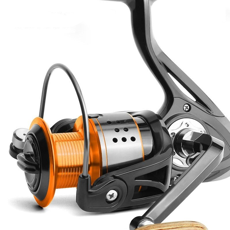 LINNHUE Spinning Reel 4.7:1 Precision Construction Solid Wood Grip