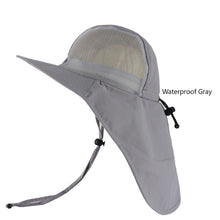 Load image into Gallery viewer, Bucket Hat With Neck Flap, Wide Brim, Mesh Inserts, uV Resistant
