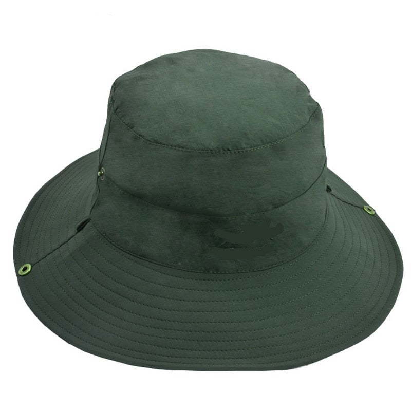 Green Double-sided Sun Bucket Hat
