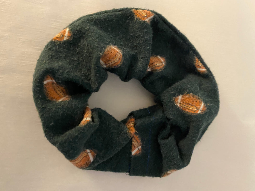 Football Scrunchies One Pair Made in USA
