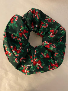 Christmas Candy Cane Scrunchies