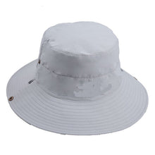 Load image into Gallery viewer, Light Gray Double-sided Sun Bucket Hat
