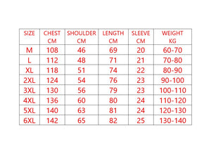 Mens Golf Shirt  Size Chart Metric