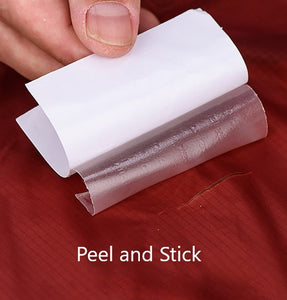 Illustration of the attachment of Waterproof Peel and Stick Patches