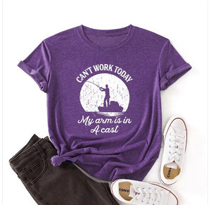 Purple Fishing T-Shirt