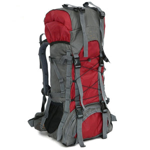 Red 60L Durable Heavy-duty Backpack