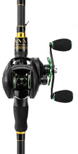 Load image into Gallery viewer, High Speed Baitcast Reel 24-position linearity, ceramic Guide &amp; Spool, mounted on the right side of a rod
