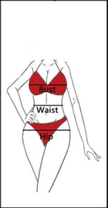 One Piece Womens Swimsuit Shapewea Measuring Diagram